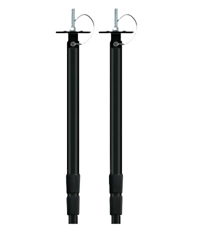 Clinton Electronics CE-CP412B-2PK | 12? Telescoping Ceiling Mount Camera Pole