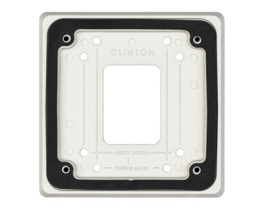 Clinton Electronics CE-VXAP | Vandal X Adapter Plate, 4.81" x 0.48" x 4.81", Rubber Gasket, Aluminum, With Screw, For VXWB/VXWBB