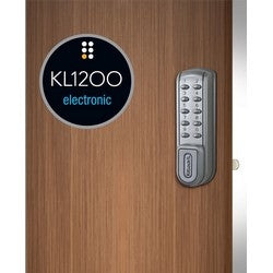 Codelocks Llc KL1200 SG | Electronic Cabinet Lock Heavy Duty Locker, Vertical, 10-Key, 11-Button Keypad, AAA Battery, Zinc Alloy, Silver Gray, IP54
