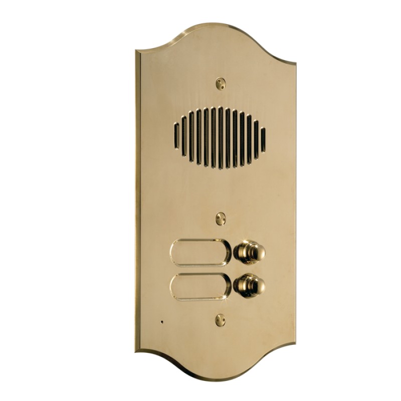 Comelit 3002/RI | Roma Audio Only Entrance Panel 2 Push Button For 1621(VC), 1622(VC), 1682(VC)