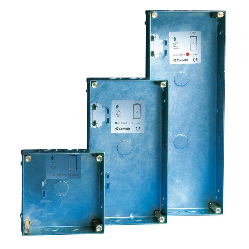Comelit 3160/1 | Vandalcom Recess Box for Single Module Entrance Panel