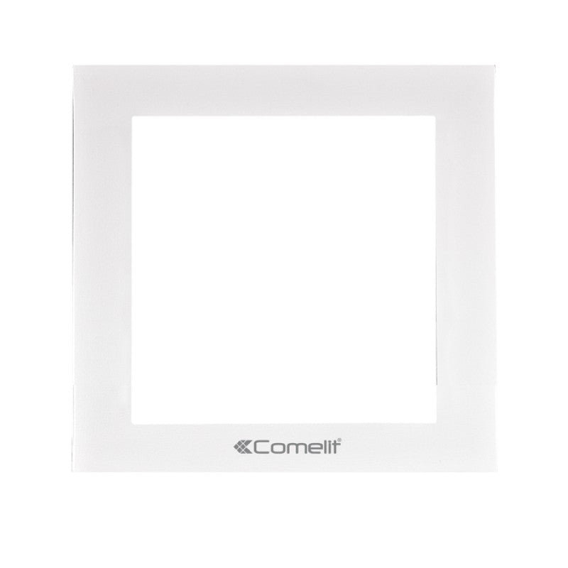 Comelit 3311/1W | iKall 1 Module Holder Frame Complete With Cornice White Color