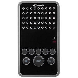 Comelit 6203B | Video Door Entry System Easycom VIP Unit, Hands Free Intercom, Electronic Calling, 90 MM Width x 28 MM Depth x 160 MM Height, Black