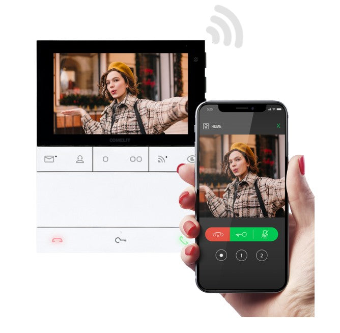 Comelit PL6741 | Hands-free Wi-fi People Door Entry Monitor 5. SB2