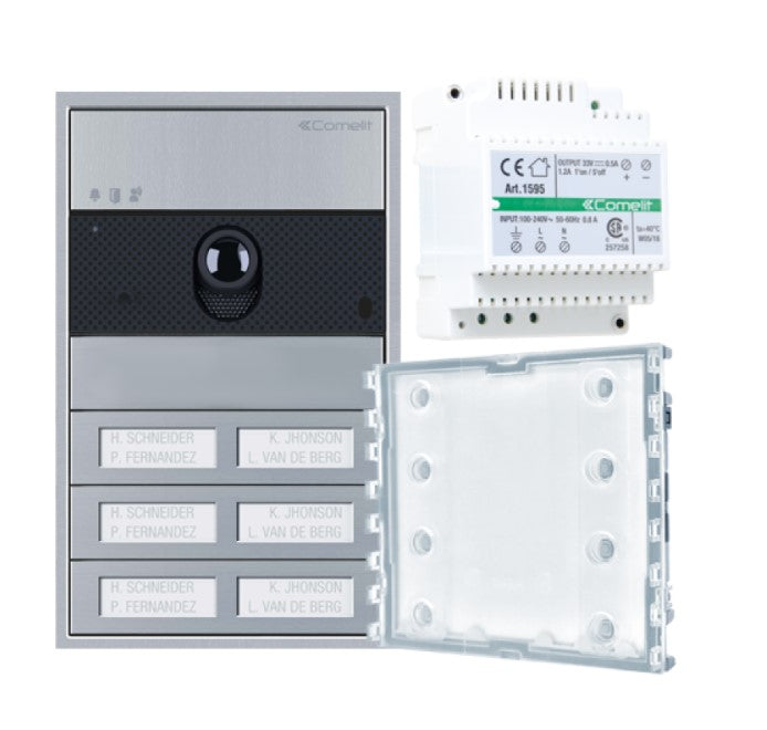 Comelit UMV6S | Ultra Video Surface Kits 2 Wire, 6 Button