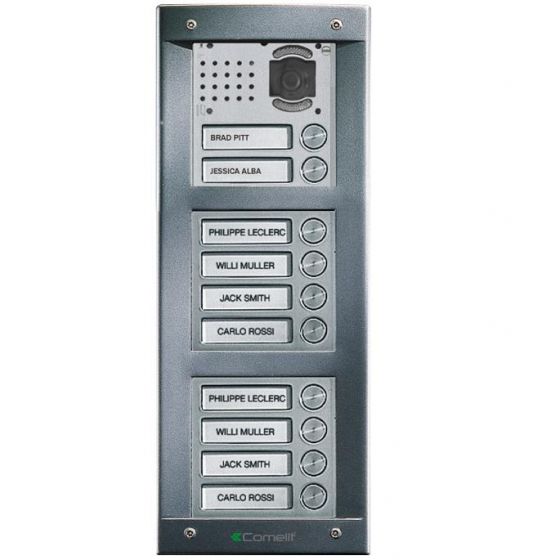 Comelit VV10F | EZ-Pack A/V Entry Panel Kit (Flush) 10 Button Vandalcom Series For SimpleBus