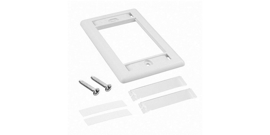CommScope 1-1339118-3 | 1-Port SL Series Faceplate, 1-Gang, Alpine White
