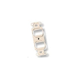 CommScope 1339120-1 | 4-Port Flush Mt Unloaded Strap 106 Style Accepts SL Series Inserts Almond