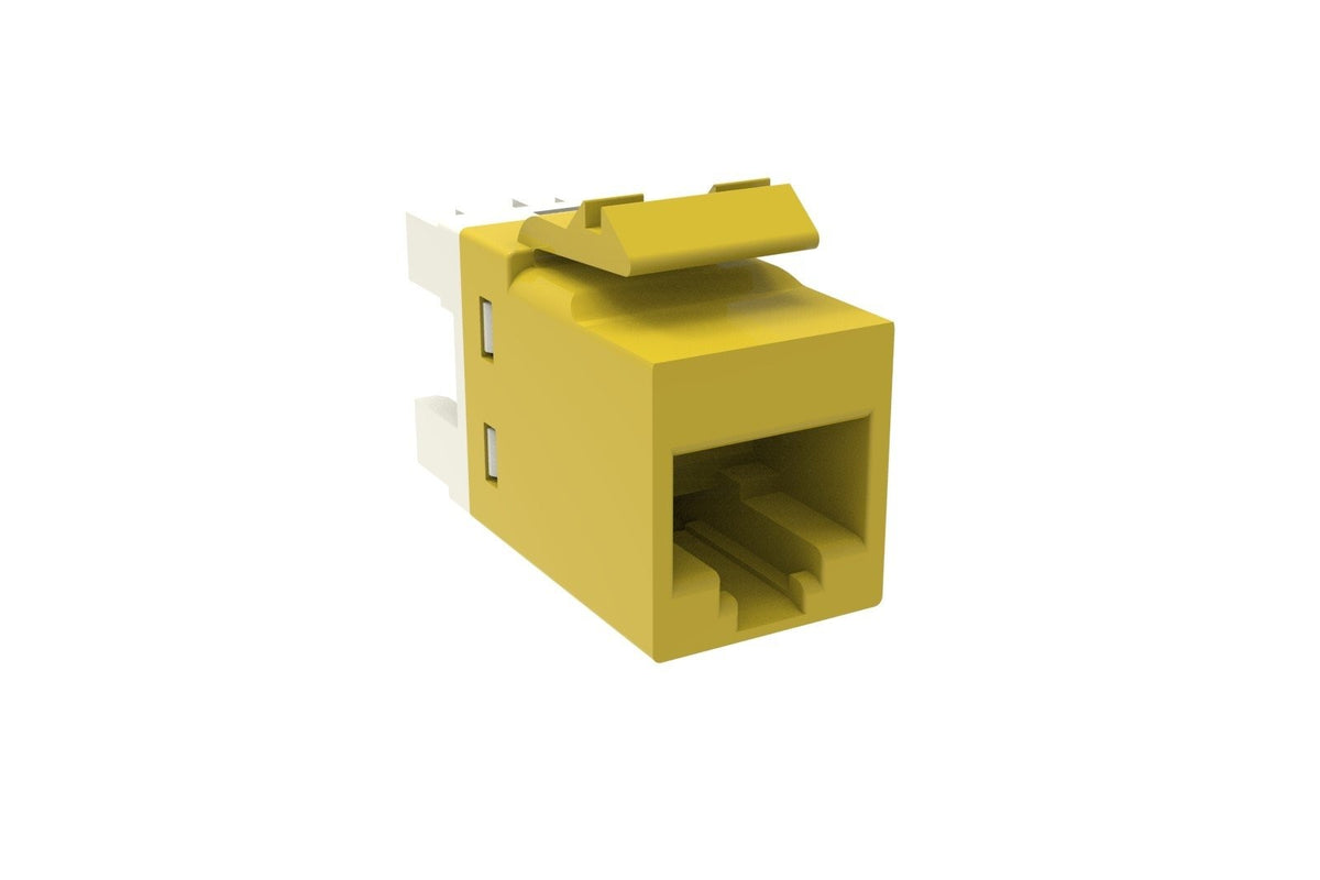CommScope 1375055-8 | SL-Series Modular Jack, RJ45, Cat6 Unshielded, Yellow