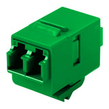 CommScope 1933286-3 | Fiber Optic Insert Adapter, LC, duplex, singlemode/multimode, green