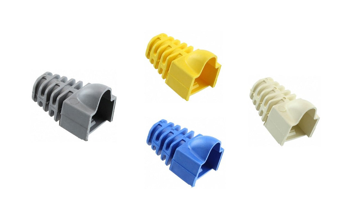 CommScope 1933943-2 | Modular Plug Shielded Hooded Boot for Category 6A/6 Plugs, .310 mm, Gray