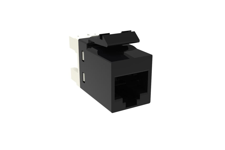 CommScope 4-1375191-2 | SL-Series Modular Jack, RJ45, Cat5e Unshielded, Black (24 ea/pkg)