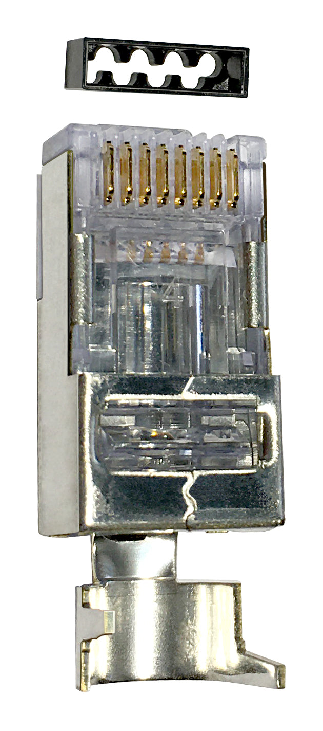 CommScope 5-1933433-3 | Modular Plug Kit, Category 6A, shielded, 8-position, 7.87 mm max cable jack OD, 100/bag