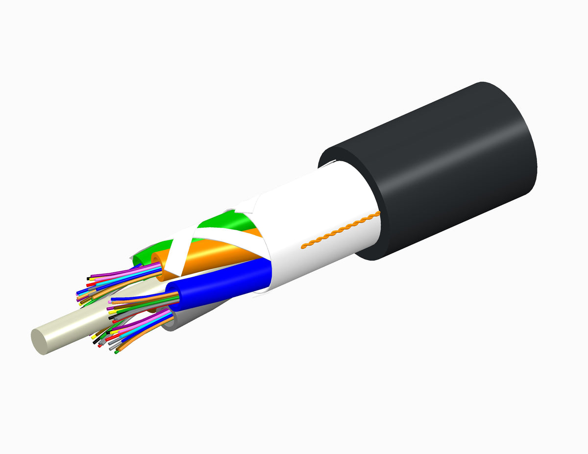 Commscope Enterprise Solutions D-002-LN-5L-F02NS | Single Jacket All-Dielectric Outdoor Cable, Arid-Core, Stranded Loose Tube Construction