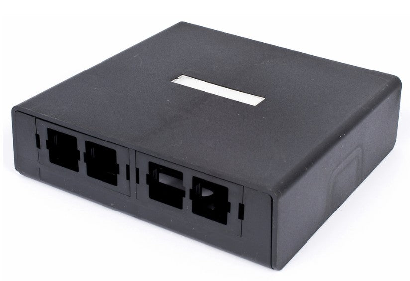 CommScope 760057422 | M200 Surface Mount Box, Eight Port Black