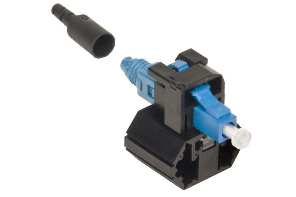 CommScope 760117929 | Qwik II Field Installable LC Connector, Singlemode-UPC, Blue, for 250/900um, 25 Per Pack