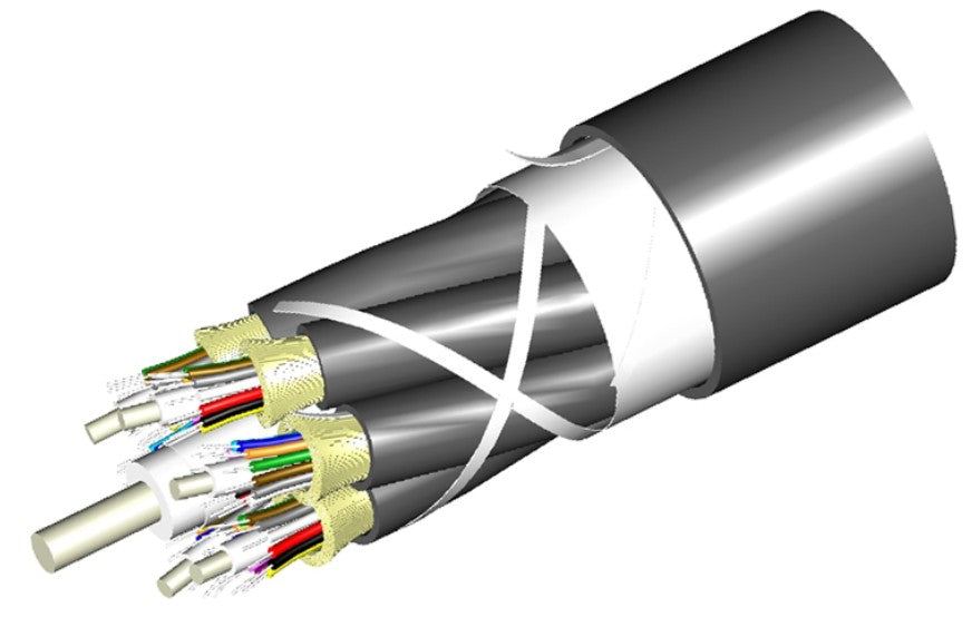 CommScope 760130864 | Fiber Indoor/Outdoor Cable, Lazrspeed, Low Smoke Zero Halogen Riser Distribution Cable, 48 Fiber