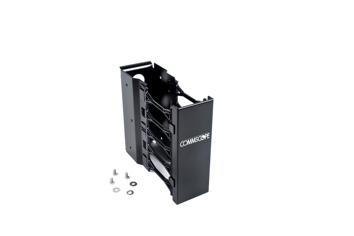 CommScope 760164061 | Mini Vertical Cable Management for Overhead Patch Panel Rack, 4U, black