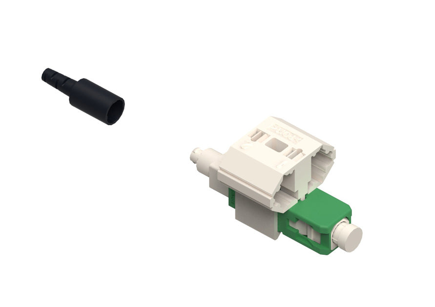 CommScope 760184689 | Qwik II Field Installable SC Connector, Singlemode-APC, Green, for 250/900UM, 25 Per Pack