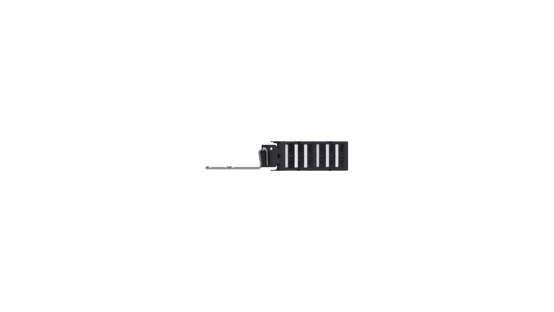 CommScope 760207290 | Unshielded Angled Discrete Distribution Module Panel, M-series, 1U, 24 Port, Black