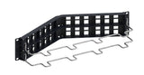 CommScope 760207308 | Unshielded Angled Discrete Distribution Module Panel, M-series, 2U, 48 Port, Black