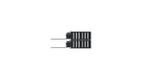 CommScope 760207308 | Unshielded Angled Discrete Distribution Module Panel, M-series, 2U, 48 Port, Black