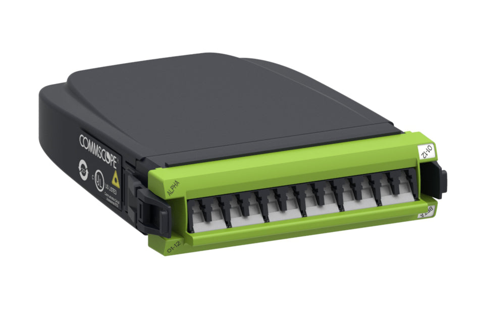 CommScope 760224113 | G2 LL Multimode OM5 MPO 12 Distribution Module, 12 LC to 1x12f MPO Pinned, Internal Shutters
