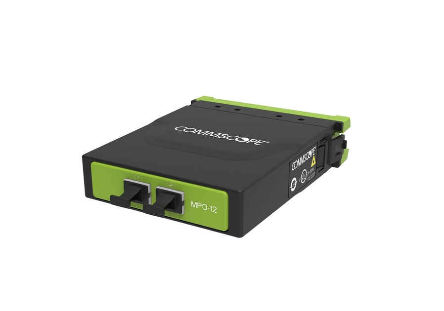 CommScope 760236119 | G2 ULL Multimode OM5 MPO-12 Distribution Module, 2x12F MPO Unpinned to 24F LC Lime Green, Method B Enhanced, IPatch Ready