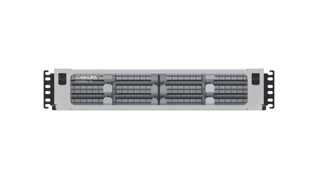 CommScope 760236368 | UD iPATCH 2U 288F-LC Distribution MPO12 ULL Module, LazrSPEED Wide Band, Sliding Panel