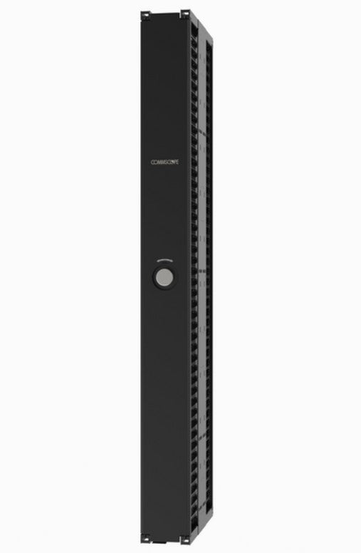 CommScope 760236902 | Cableguide 360 Vertical Cable Management Kit, 8 In X 84 In (203 Mm X 2134 Mm) Double Sided, With Doors, Black