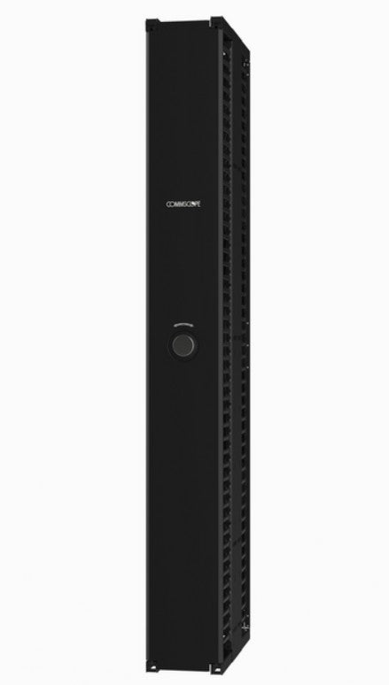 CommScope 760236903 | Cableguide 360 Vertical Cable Management Kit, 10 In X 84 In (254 Mm X 2134 Mm) Double Sided, With Doors, Black