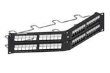 CommScope 760237049 | Shielded Angled Discrete Distribution Module Panel, SL, 2U, 48 Port, Black