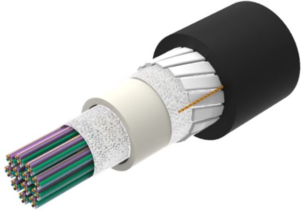 CommScope 760239024 | Fiber indoor/outdoor cable, All-Dielectric, LSZH Riser-Rated, Gel-Free