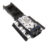 CommScope 760241442 | OFDC-A4 Fiber Optic Splice/Patch Closure, gel cable sealing, 2 pre-installed 12-fiber splice trays, no adapters, no splitter