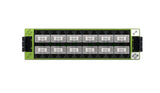 CommScope 760242973 | InstaPATCH 360 LazrSPEED WideBand Module, 24 LC  ports, Lime Green, iPatch Ready