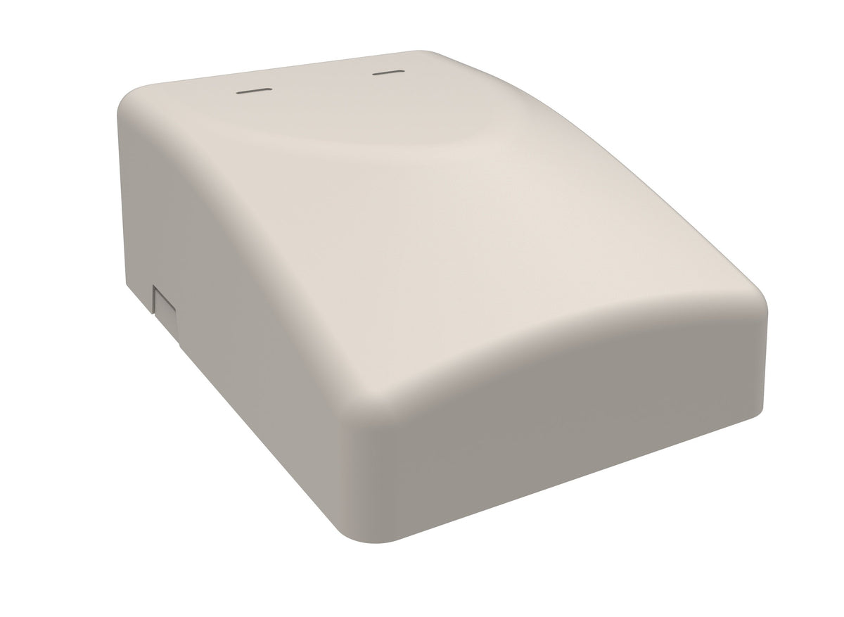 CommScope 760254557 | Surface Mount Box, plenum, universal, two ports, light almond