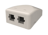 CommScope 760254557 | Surface Mount Box, plenum, universal, two ports, light almond