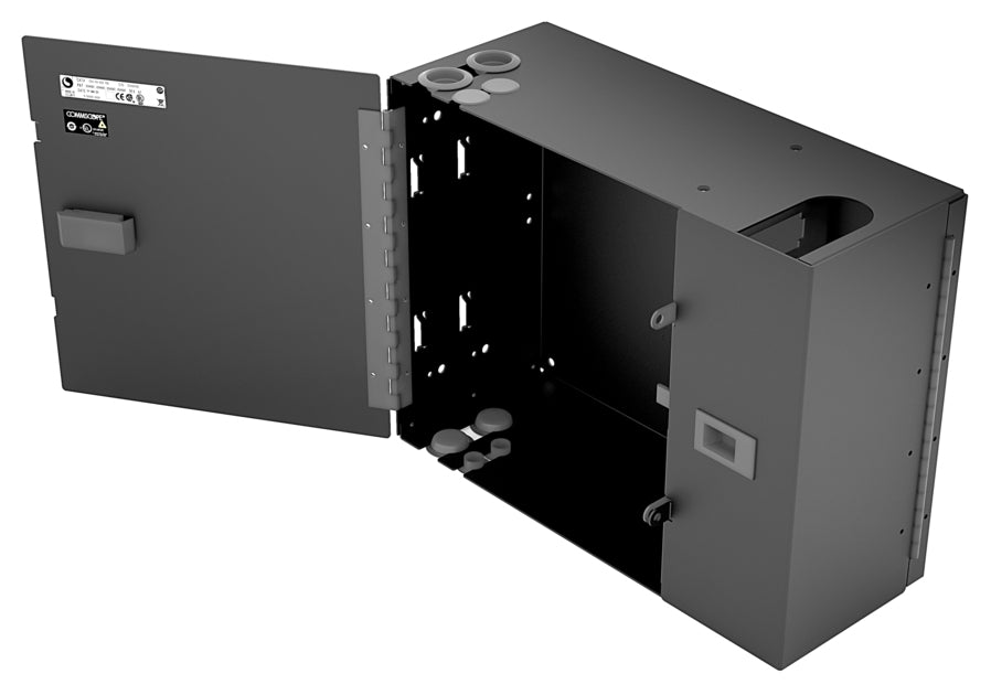 CommScope 760248903 | Wall Mount Building Enclosure Configured for Eight G2 Style Modules, Splice Cassettes or  Adapter Packs