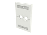 CommScope 760249129 | Faceplate Kit, Labelled, 1 Gang, 2 Port, Electric White
