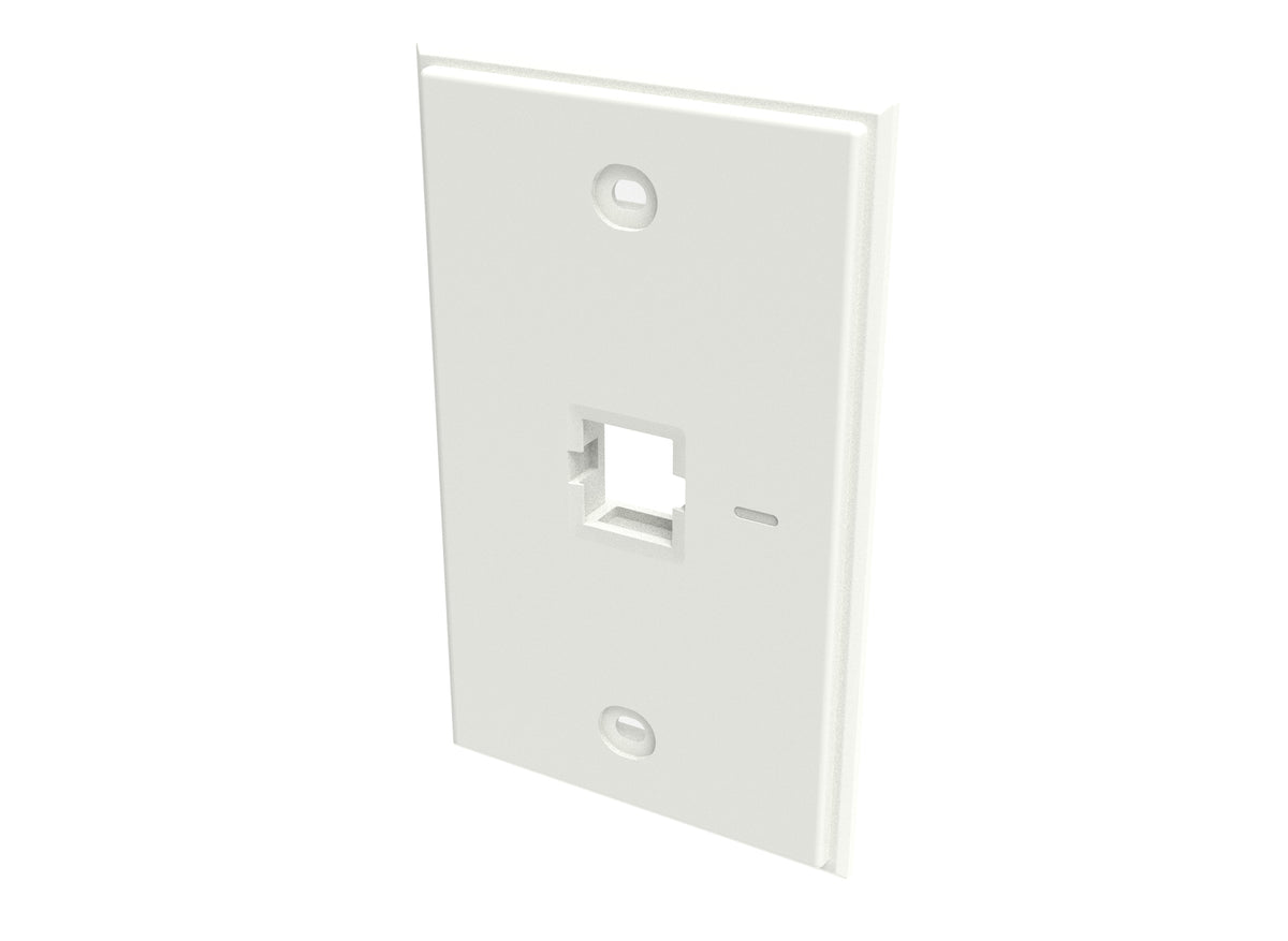 CommScope 760249132 | Faceplate Kit, No-Label, 1 Gang, 1 Port, Electric White