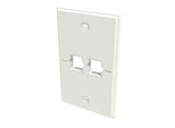 CommScope 760249133 | Faceplate Kit, No-Label, 1 Gang, 2 Port, Electric White