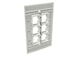 CommScope 760249135 | Faceplate Kit, No-Label, 1 Gang, 6 Port, Electric White