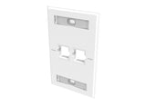 CommScope 760249145 | Faceplate Kit, Labelled, 1 Gang, 2 Port, Prowhite