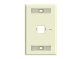 CommScope 760249168 | Faceplate Kit, Labelled, 1 Gang, 1 Port, Electric Ivory