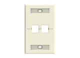 CommScope 760249169 | Faceplate Kit, Labelled, 1 Gang, 2 Port, Electric Ivory
