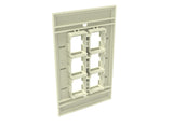 CommScope 760249175 | Faceplate Kit, No-Label, 1 Gang, 6 Port, Electric Ivory