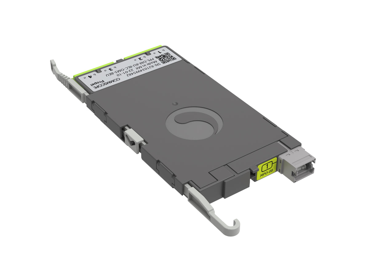 CommScope 760252333 | Propel ULL Multimode OM5 MPO-08 Distribution Module, 4 duplex LC to 1X8f MPO/UPC non-pinned, Method B Enhanced