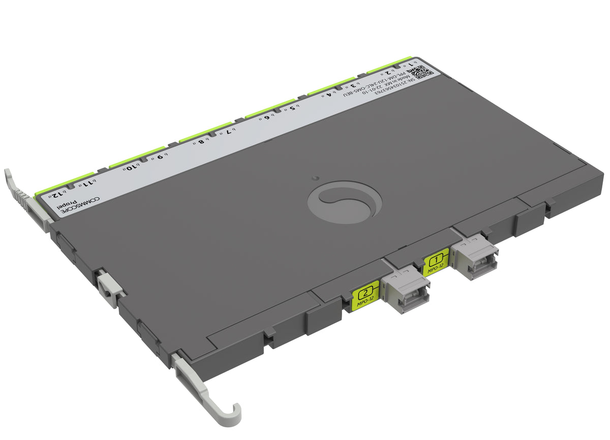 CommScope 760252347 | Propel ULL Multimode OM5 MPO-12 Distribution Module, 12 duplex LC to 2X12f MPO/UPC non-pinned, Method B Enhanced