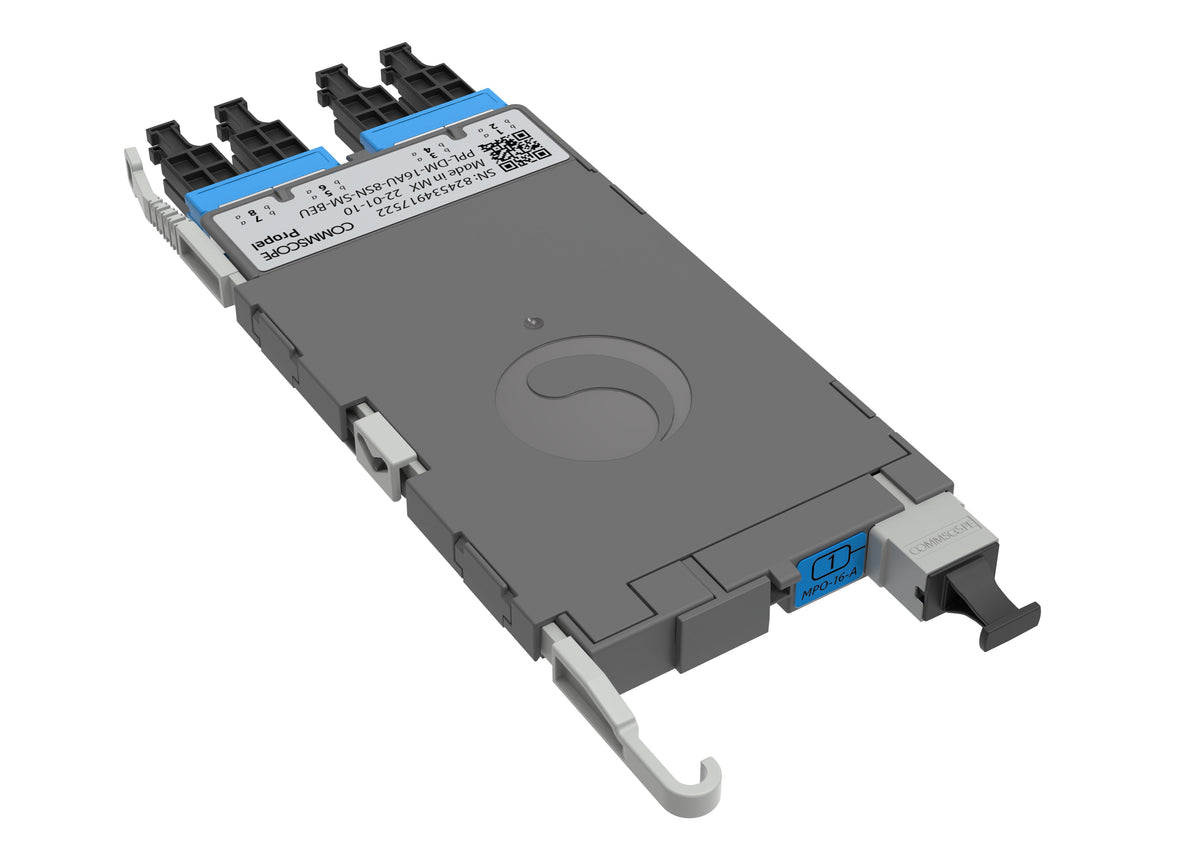 CommScope 760252355 | Propel ULL Singlemode MPO-16 Distribution Module, 8SN to 1X16f MPO/APC non-pinned, Method B Enhanced
