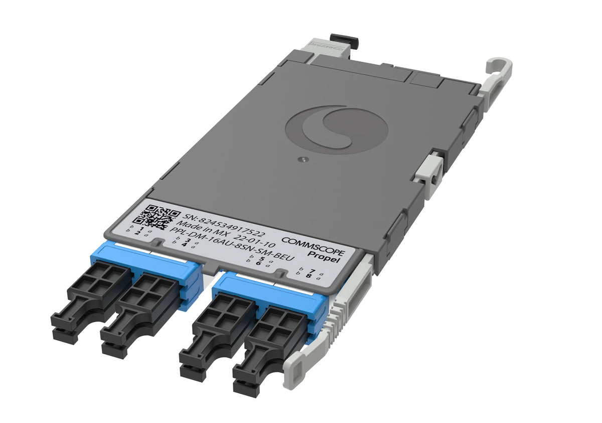 CommScope 760252355 | Propel ULL Singlemode MPO-16 Distribution Module, 8SN to 1X16f MPO/APC non-pinned, Method B Enhanced